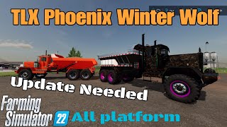 TLX Phoenix Winter Wolf  Mod for all platforms on FS22 [upl. by Dorlisa518]