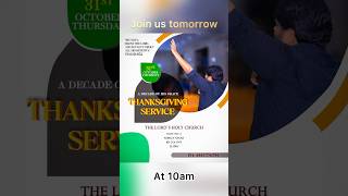 Special Thanksgiving Prayer  Join us Tomorrow at 10am [upl. by Artemed]