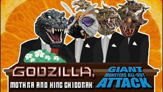 GMK  Godzilla Mothra and King Ghidorah Giant Monsters AllOut Attack  Coffin Dance Song Cover [upl. by Salamanca]