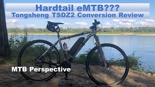 Hardtail eMTB Ebike conversion Tongsheng TSDZ2 and Open Source Firmware Review [upl. by Eigram]