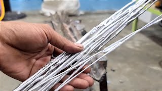 Very Easy  How To Make Aluminum Welding Material [upl. by Sidran]