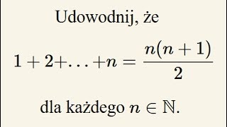 Indukcja matematyczna  omówienie na przykładzie [upl. by Field369]