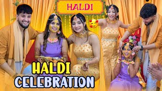 HALDI CELEBRATION VLOG 😍 [upl. by Ellehcam398]