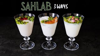 Sahlab  Salep  3 ways Middle Eastern Winter Drink [upl. by Idnil234]