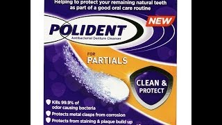 1 Polident Denture Cleanser Cleans MakeUp BrushesHealthy SkinBacteria Free [upl. by Caril]