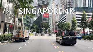 Singapore 4K  Tropical Skyline  Driving Downtown [upl. by Ethelstan]