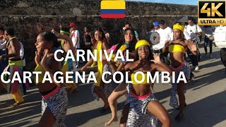 Carnival  Cartagena Colombia 🇨🇴 in 4K Ultra HD  Walking Tour  November 2022 [upl. by Hedvige37]