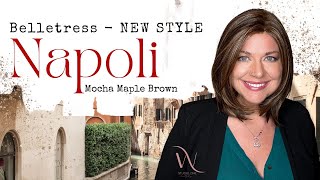 Belle Tress  NAPOLI wig review  MOCHA MAPLE BROWN [upl. by Maddalena274]