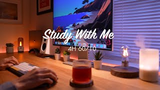 4Hour Study with Me  Pomodoro Timer 6010  LoFi Relaxing Music  Day 136 [upl. by Fredericka992]