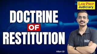 Doctrine of Restitution  Section 144 CPC  Code of Civil Procedure 1908  Hiten Sir [upl. by Libove]