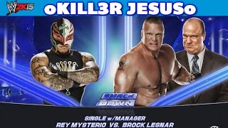 Rey Mysterio vs Brock Lesnar  WWE Smackdown 2014 I WWE 2K15 XBOX ONE Gameplay [upl. by Noyr]