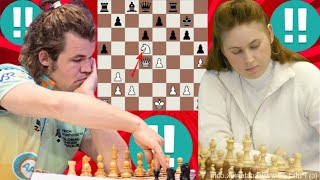 Uncompelling chess game  Judit Polgar vs Magnus Carlsen [upl. by Yancy]