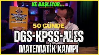 KPSS  DGS  ALES MATEMATİK KAMPI BAŞLIYOR  50 GÜNDE KPSS MATEMATİK KAMPI [upl. by Mitinger]