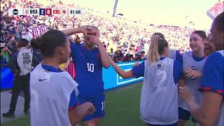 USWNT vs Colombia  Highlights  October 29 2023 [upl. by Ecirbaf]