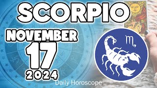 𝐒𝐜𝐨𝐫𝐩𝐢𝐨 ♏ 🤩SPECTACULAR GIFT FALLEN FROM THE SKY❗️🎁 Horoscope for today NOVEMBER 17 2024 🔮 horoscope [upl. by Rosol238]