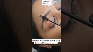 Eyebrow microblading amazing result after healing💯😮✨️ [upl. by Diba148]