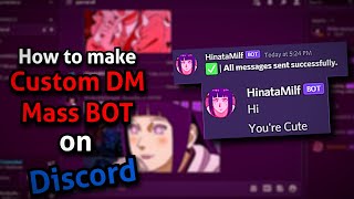 How to make Custom DM Mass Bot in Discord  No Coding Require  Replit [upl. by Ytsud312]