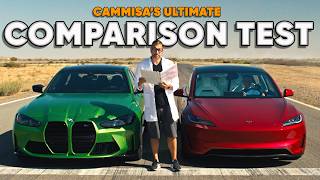 Tesla Model 3 Performance vs BMW M3 Competition — Track Battle — Cammisas Ultimate Comparison Test [upl. by Ggerk]