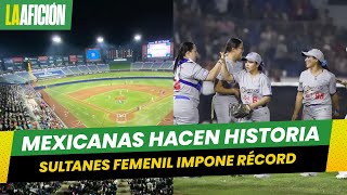 Sultanes Femenil impone récord mundial de asistencia en juego de softbol [upl. by Quartus]