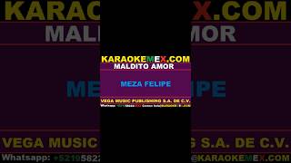 karaoke los inquietos del norte  maldito amor karaokemex [upl. by Yetnruoc]