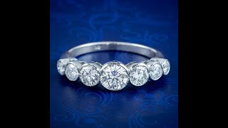 Edwardian Style Seven Stone Diamond Ring 25ct Total [upl. by Harihs535]