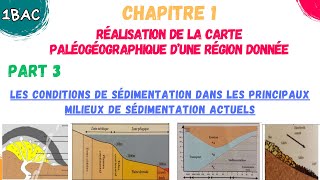 1BAC SVT  Réalisation de la carte paléogéographique part 3 Les conditions de sédimentation [upl. by Eelame]