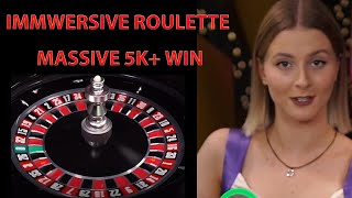 IMMERSIVE ROULETTE MASSIVE £5000 WIN [upl. by Kepner]