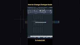 How to Change Linetype Scale in AutoCAD autocad shorts [upl. by Esinwahs]