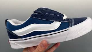 Vans KnuSkool VR3 LX Bread Shoes Navy Blue Stitching Low Unisex Retro Casual Vulcanized Sneakers [upl. by Anovad]