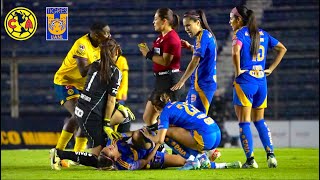 Termina C4ALIENTE la Semifinal América vs Tigres Femenil [upl. by Lalaj]