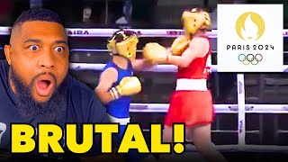 Biological Male DECIMATES Female Boxer in Paris Olympics [upl. by Harrus776]