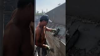 Roof concrete plastering process Goodtools and machinery make work more faster [upl. by Renraw788]