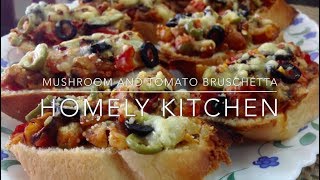 Mushroom and Tomato Bruschetta [upl. by Lleznol]