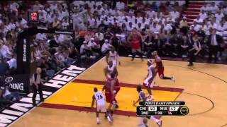 Derrick Rose 3 nasty dunks vs Heat 2011 NBA playoffs ECF GM4 [upl. by Duaner]