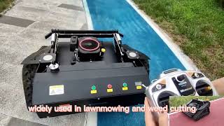 China made remote controlled mower low price for sale chinese best remote control grass cutter [upl. by Shank]