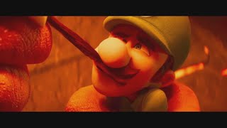 Super Mario Bros Movie Luigi Mustache Rip Full Scene [upl. by Ariamoy]