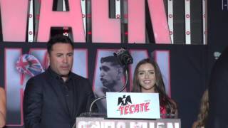 Canelo Alvarez vs Amir Khan  PRESS CONFERENCE [upl. by Elocal]