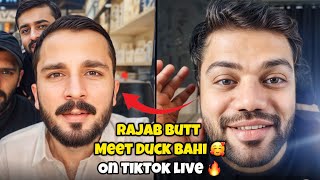 Ducky Bahi Meet Rajab Butt On TikTok Live 😳  Funny Punishment Match 😂 [upl. by Eanyl]