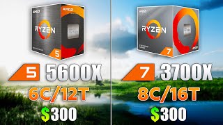 Ryzen 5 5600X vs Ryzen 7 3700X  Test in 10 Games [upl. by Jabon]