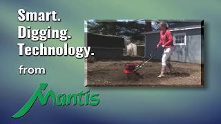 Mantis 58V Cordless TillerCultivator  Smart Digging Technology [upl. by Boykins]