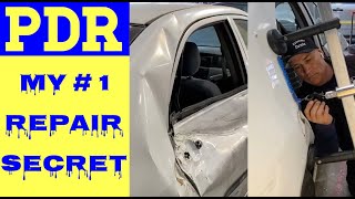 Biggest PDR Paintless Dent Removal  My 1 REPAIR SECRET [upl. by Sidonia]