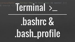 Customizing Your Terminal bashprofile and bashrc files [upl. by Kalikow]