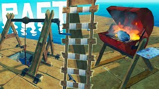 RAFT  Secret Underwater Shack Chest  Major Upgrades amp Game Updates  Raft Gameplay Highlights [upl. by Aihtennek]