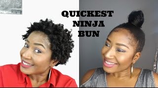 HOW TO  QUICKEST NINJA BUN [upl. by Noelle]