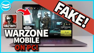 How to play COD Warzone Mobile on PC  These videos are FAKE  Call of Duty Warzone Mobile [upl. by Einapets]