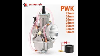 Motorcycle Carburetor With Power Jet  PWK38 38mm Carburetor Universal Power Jet Carburetor shorts [upl. by Jeannette527]