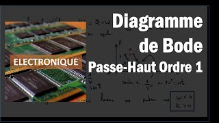 Comment tracer le diagramme de Bode dun passehaut dordre 1 [upl. by Susanne374]