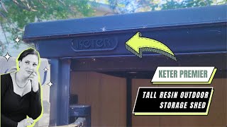 5Year Review Keter Premier Tall Resin Outdoor Storage Shed  Durability Test [upl. by Yrolg]