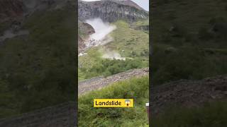 Mountain landslide landslide landslides trending shortvideo shorts short shortsfeed [upl. by Ecinrahs]