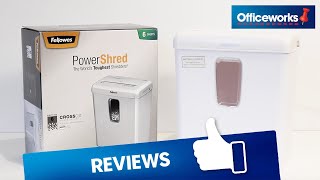 Fellowes Cross Cut Personal Shredder P30C Overview [upl. by Aniles]